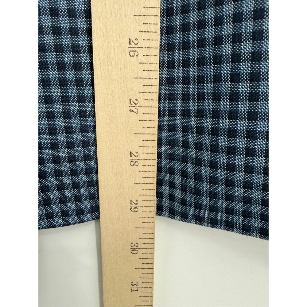 Michael Kors Blazer Mens 36R Blue Gingham Check Two Button‎ Sport Coat